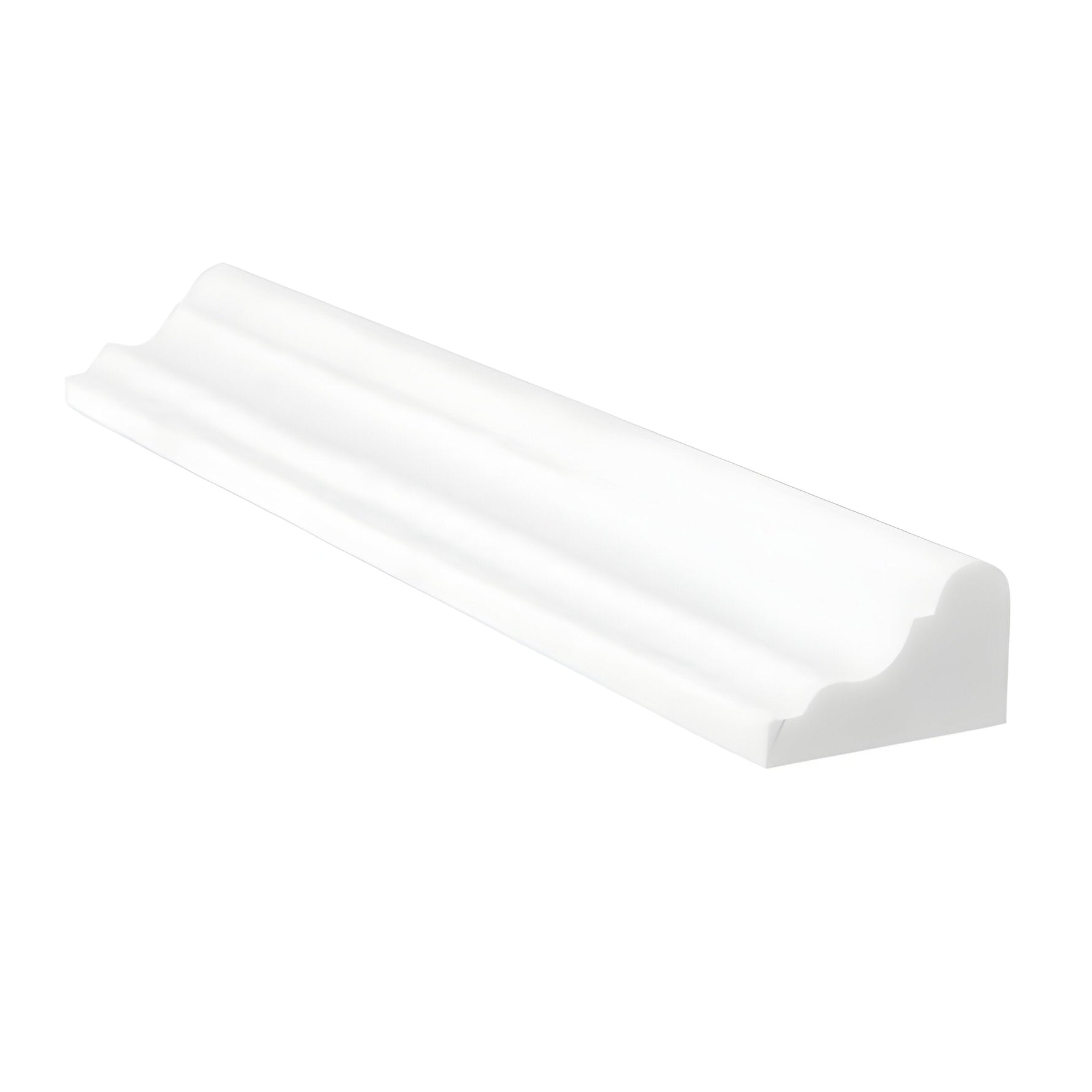 Bianco Dolomite Honed Marble 2 X 12 Milano Molding Trim-Marble Molding/Trim-American Tile Depot