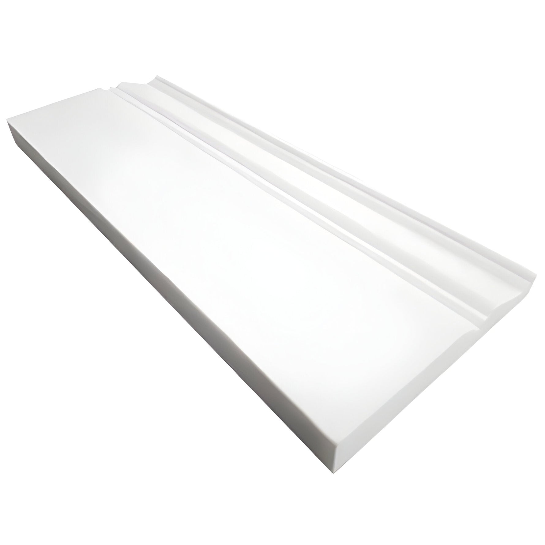 Bianco Dolomite Honed Marble 4 3/4" X 12" Baseboard Trim Molding-Marble Molding/Trim-American Tile Depot