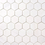 Bianco Dolomite Polished 2" Hexagon Marble Mosaic Tile-Marble Mosaic-American Tile Depot