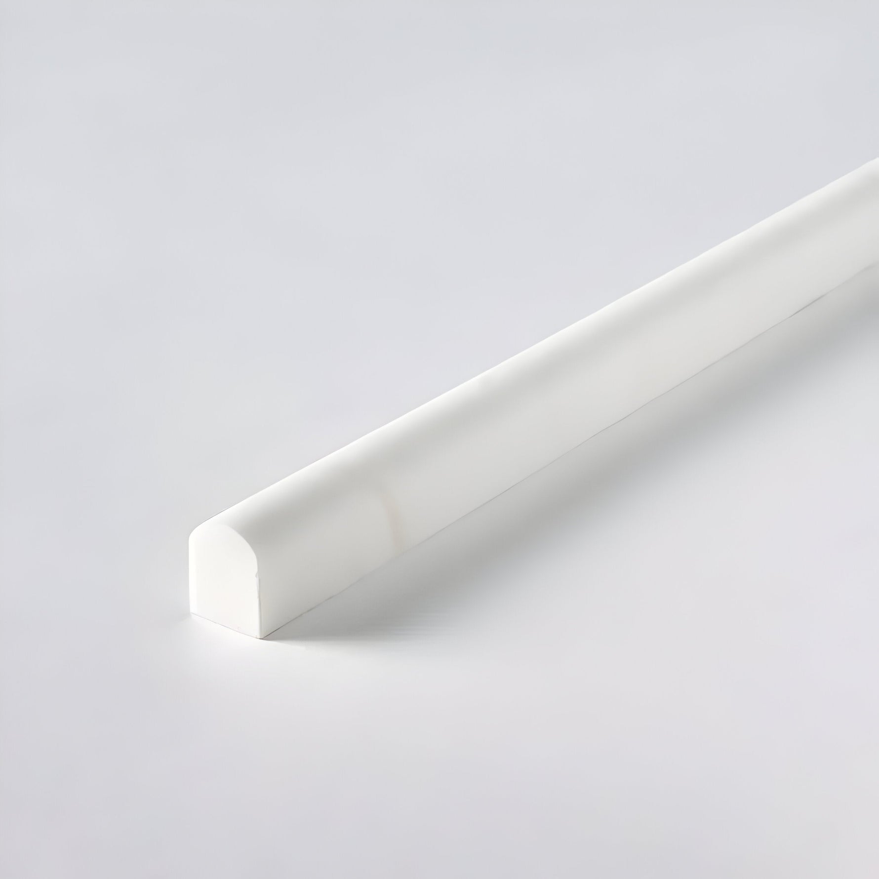 Bianco Dolomite Polished Marble 1/2 X 12 Pencil Liner-Marble Molding/Trim-American Tile Depot