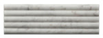 Bianco Venatino (Bianco Mare) Marble Honed 3/4 X 12 Bullnose Liner-Marble Molding/Trim-American Tile Depot