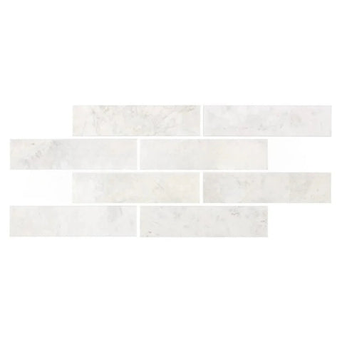 2 X 8 Bianco Congelato Dolomite Leathered Tile