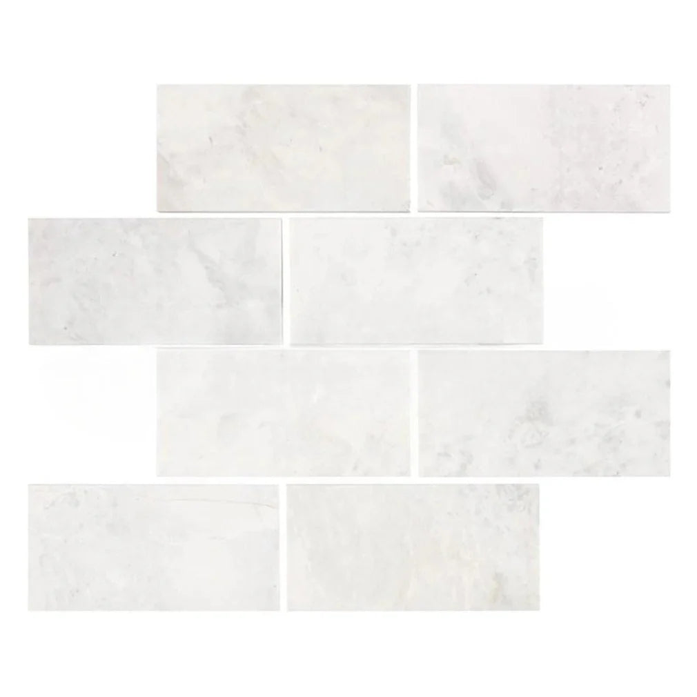 3 X 6 Bianco Congelato Dolomite Leathered Tile