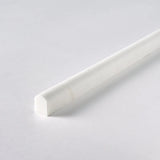 Bianco Dolomite Honed Marble 1/2 X 12 Pencil Liner