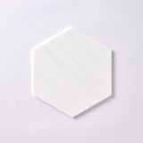 Bianco Dolomite Honed 10" Hexagon Marble Tile