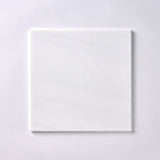 12 X 12 Bianco Dolomite Polished Marble Field Tile