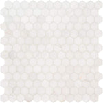 Bianco Dolomite Polished 2" Hexagon Marble Mosaic Tile-Marble Mosaic-American Tile Depot