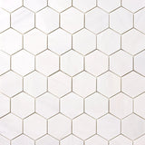 Bianco Dolomite Polished 2" Hexagon Marble Mosaic Tile-Marble Mosaic-American Tile Depot