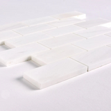 2 X 4 Bianco Dolomite Polished Brick Marble Mosaic Tile