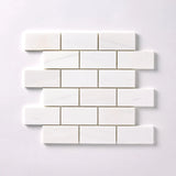 2 X 4 Bianco Dolomite Polished Brick Marble Mosaic Tile