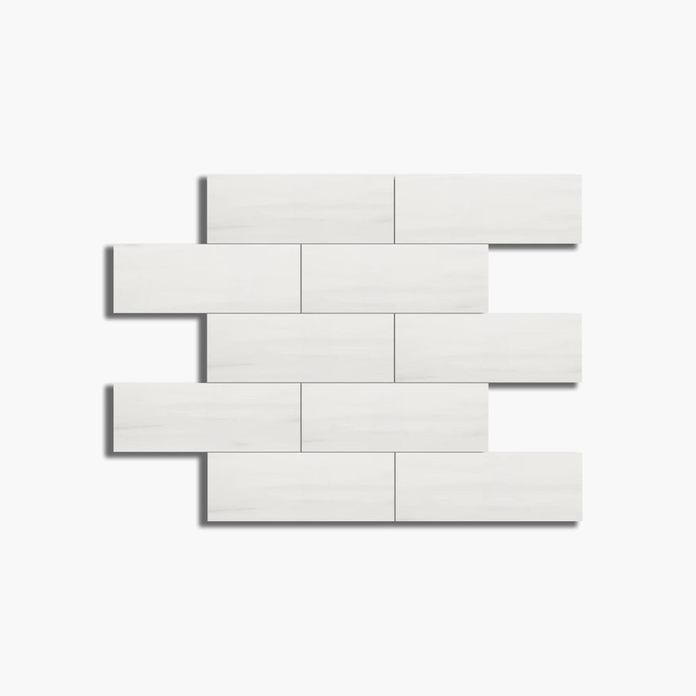 4 X 12 Bianco Dolomite Honed Marble Field Tile-Marble Tile-American Tile Depot