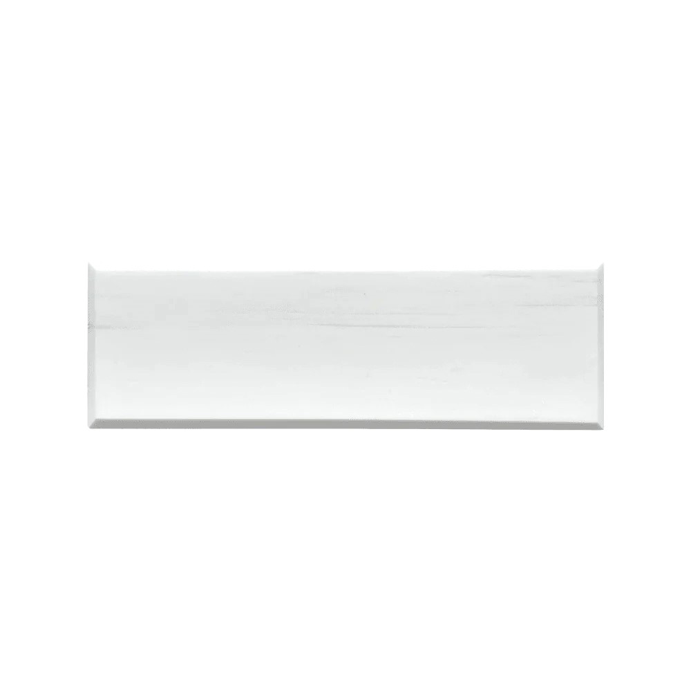 4 X 12 Bianco Dolomite Polished & Beveled Marble Field Tile-Marble Tile-American Tile Depot