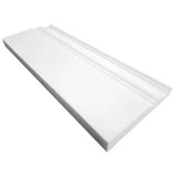 Bianco Dolomite Polished Marble 4 3/4" X 12" Baseboard Trim Molding-Marble Molding/Trim-American Tile Depot