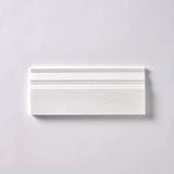 Bianco Dolomite Polished Marble 4 3/4" X 12" Baseboard Trim Molding