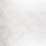 Bianco Dolomite Polished Large Chevron Marble Mosaic Tile-Marble Mosaic-American Tile Depot