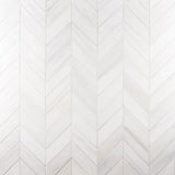 Bianco Dolomite Polished Large Chevron Marble Mosaic Tile-Marble Mosaic-American Tile Depot