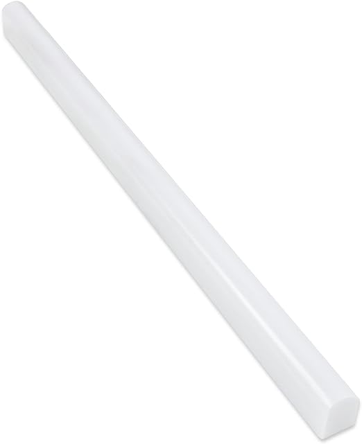 Bianco Dolomite Honed Marble 1/2 X 12 Pencil Liner-Marble Molding/Trim-American Tile Depot