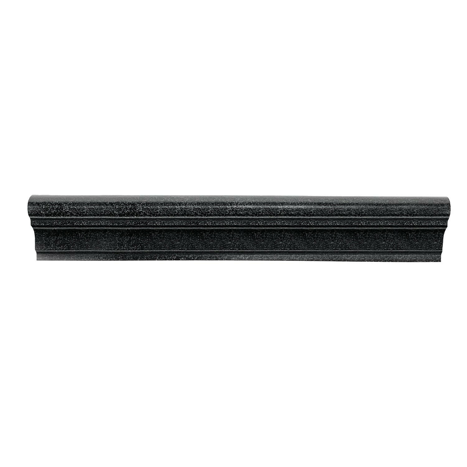 Black Absolute Granite Polished F-5 Chair Rail / Crown Molding Trim-Granite Molding/Trim-American Tile Depot