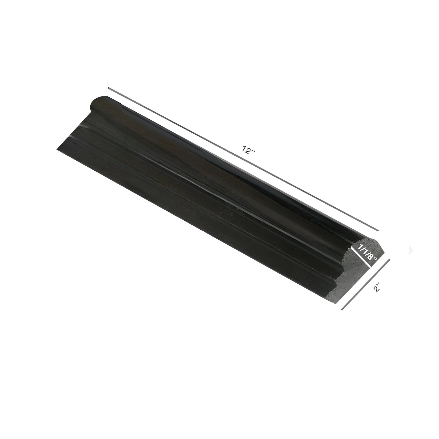 Black Absolute Granite Polished OG-1 Chair Rail Molding Trim-Granite Molding/Trim-American Tile Depot