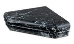 Black Marquina Marble Hand-Made Custom Shower Corner Shelf - Polished-Accessories-American Tile Depot