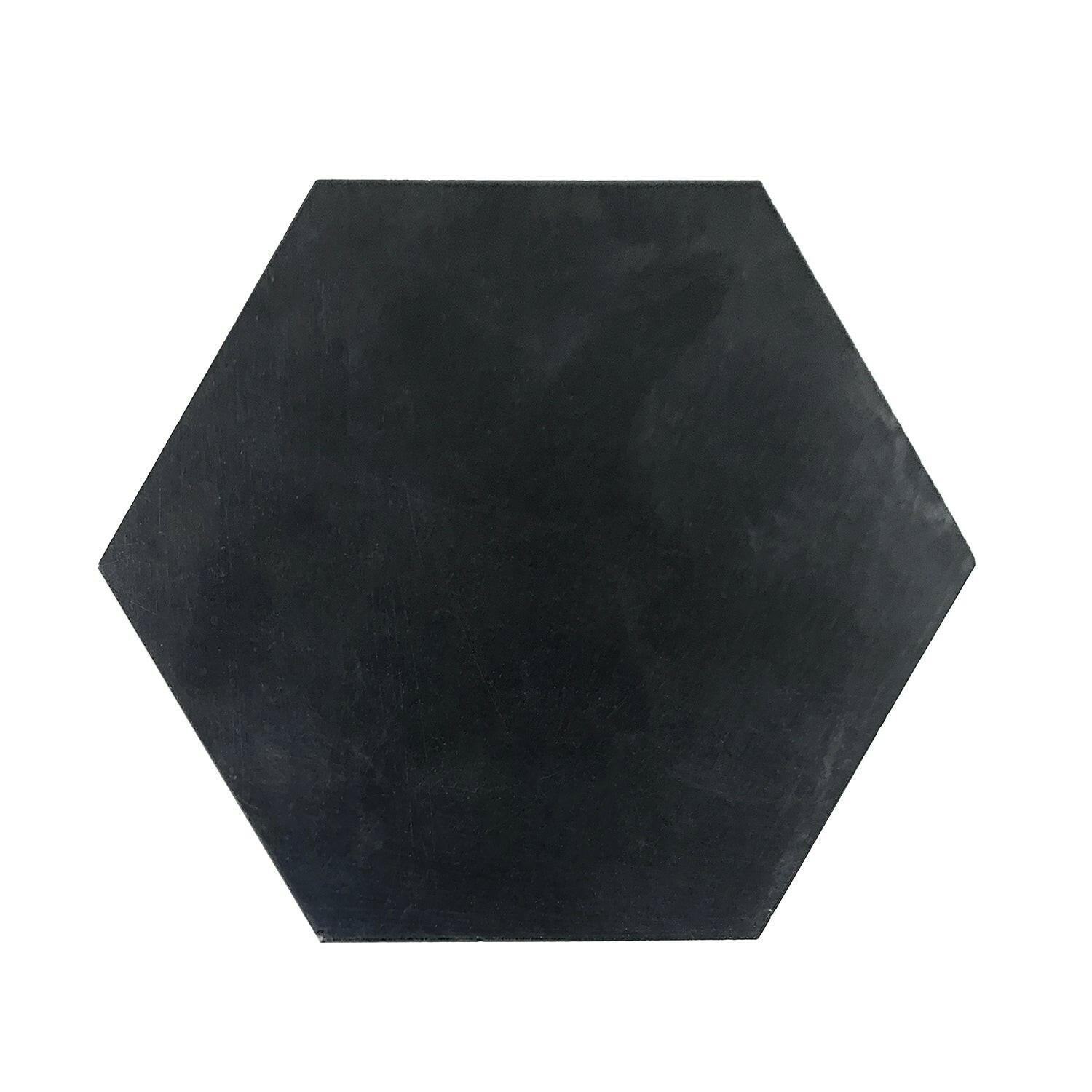 Black Marquina Marble Honed 6" Hexagon Tile-Marble Tile-American Tile Depot