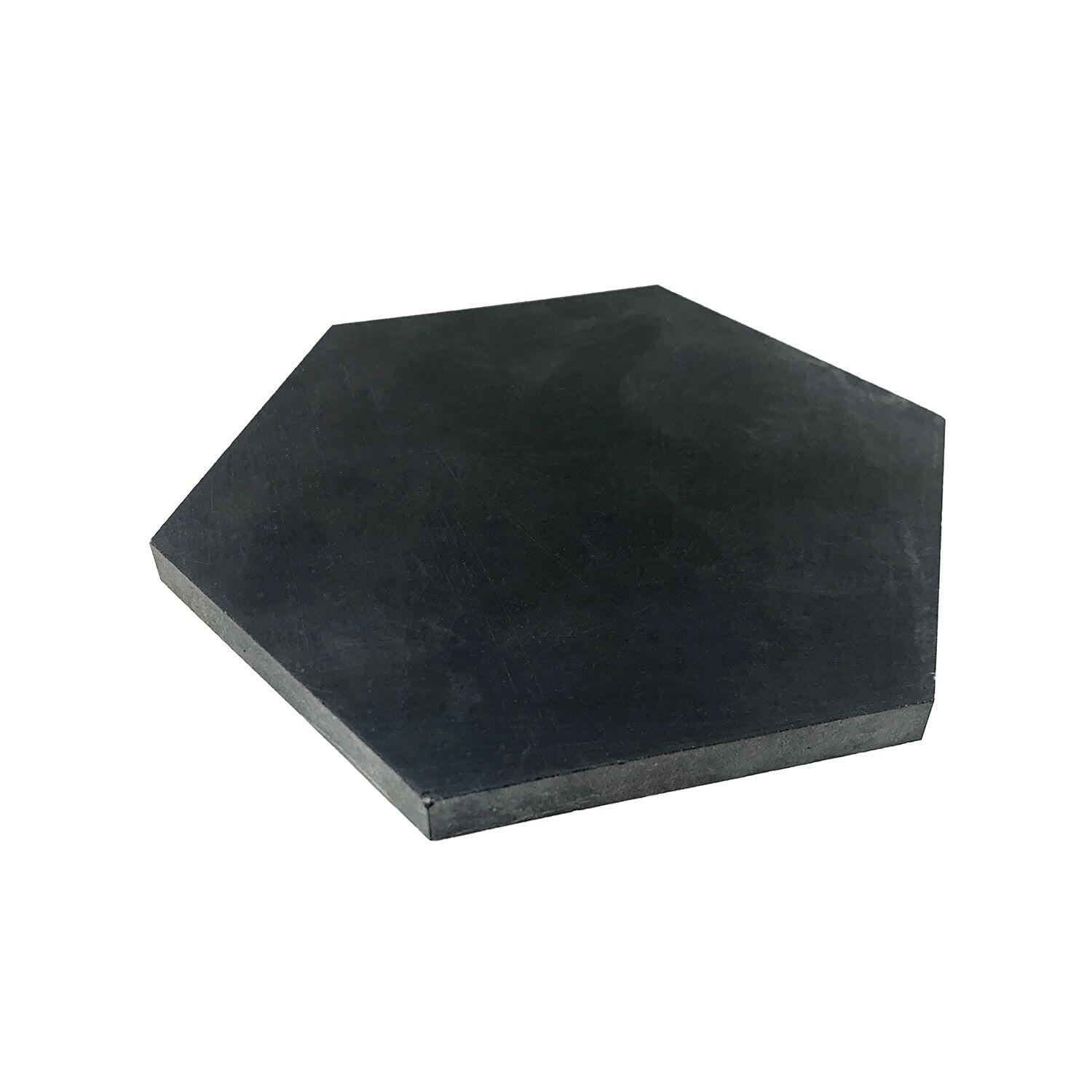 Black Marquina Marble Honed 6" Hexagon Tile-Marble Tile-American Tile Depot