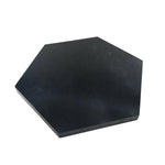 Black Marquina Marble Polished 6" Hexagon Tile-Marble Tile-American Tile Depot