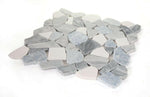 Brook Blue Ocean Honed Pebble Marble Mosaic Tile-Marble Mosaic-American Tile Depot