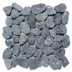 Brook Blue Stone Pebble Marble Mosaic Tile-Marble Mosaic-American Tile Depot