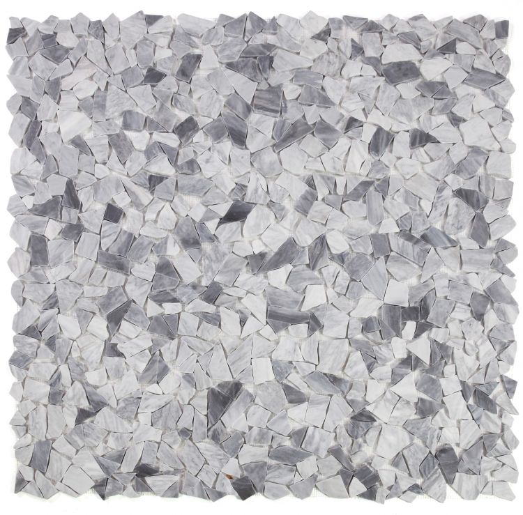 Brook Grey Honed Pebble Marble Mosaic Tile-Marble Mosaic-American Tile Depot