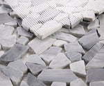 Brook Grey Honed Pebble Marble Mosaic Tile-Marble Mosaic-American Tile Depot