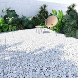 Brook Blue Ocean Honed Pebble Marble Mosaic Tile