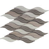 Byzance Grey Wave Mosaic Wall Tile