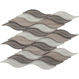 Byzance Grey Wave Mosaic Wall Tile