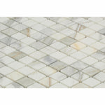 Calacatta Gold Marble Honed 1" Diamond Mosaic Tile-Marble Mosaic-American Tile Depot