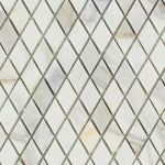 Calacatta Gold Marble Honed 1" Diamond Mosaic Tile-Marble Mosaic-American Tile Depot