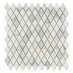 Calacatta Gold Marble Honed 1" Diamond Mosaic Tile-Marble Mosaic-American Tile Depot