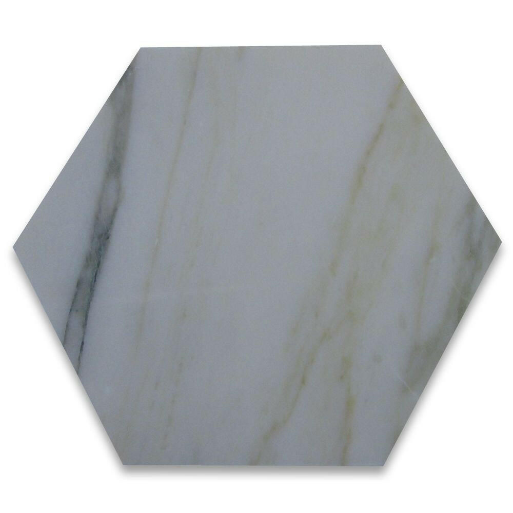 Calacatta Gold Marble Honed 6" Hexagon Tile-Marble Tile-American Tile Depot