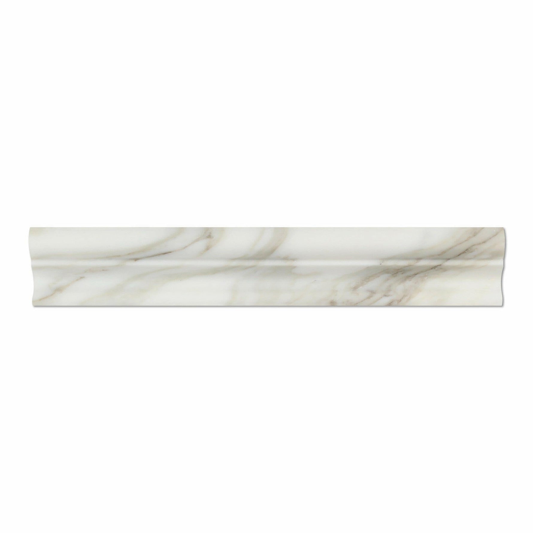 Calacatta Gold Marble Honed Crown - Mercer Molding Trim-Marble Molding/Trim-American Tile Depot