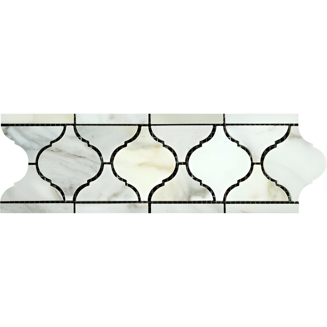 Calacatta Gold Marble Honed Lantern Border-Marble Border-American Tile Depot