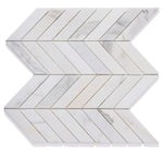 Calacatta Gold Marble Polished 1.5 X 6 Chevron Mosaic Tile-Marble Mosaic-American Tile Depot