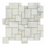 Calacatta Gold Marble Polished Mini Versailles Mosaic Tile-Marble Mosaic-American Tile Depot