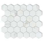 Calacatta Oliva Marble Honed 2" Hexagon Mosaic Tile-Marble Mosaic-American Tile Depot