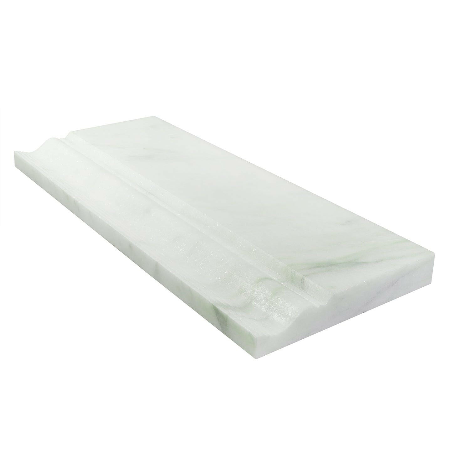 Calacatta Oliva Marble Honed 4 3/4 X 12 Baseboard Trim Liner-Marble Molding/Trim-American Tile Depot