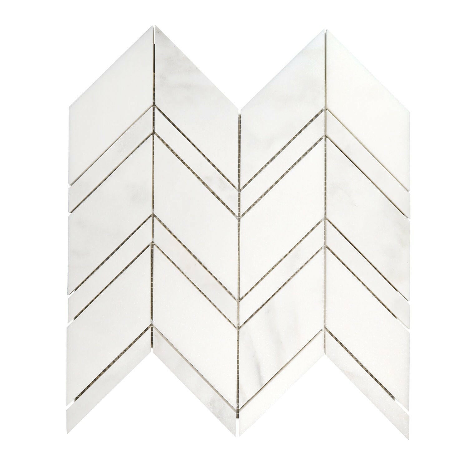 Calacatta Oliva Marble Honed Chevron Mosaic Tile-Marble Mosaic-American Tile Depot