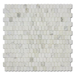 Calacatta Oliva Marble Honed Picket Mosaic Tile-Marble Mosaic-American Tile Depot