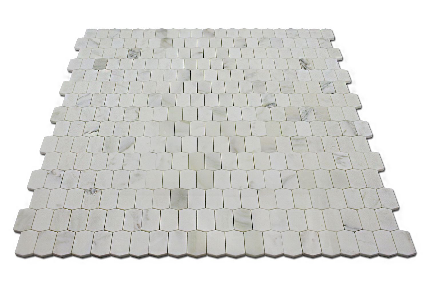 Calacatta Oliva Marble Honed Picket Mosaic Tile-Marble Mosaic-American Tile Depot