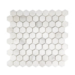 Calacatta Oliva Marble Polished 1" Mini Hexagon Mosaic Tile-Marble Mosaic-American Tile Depot