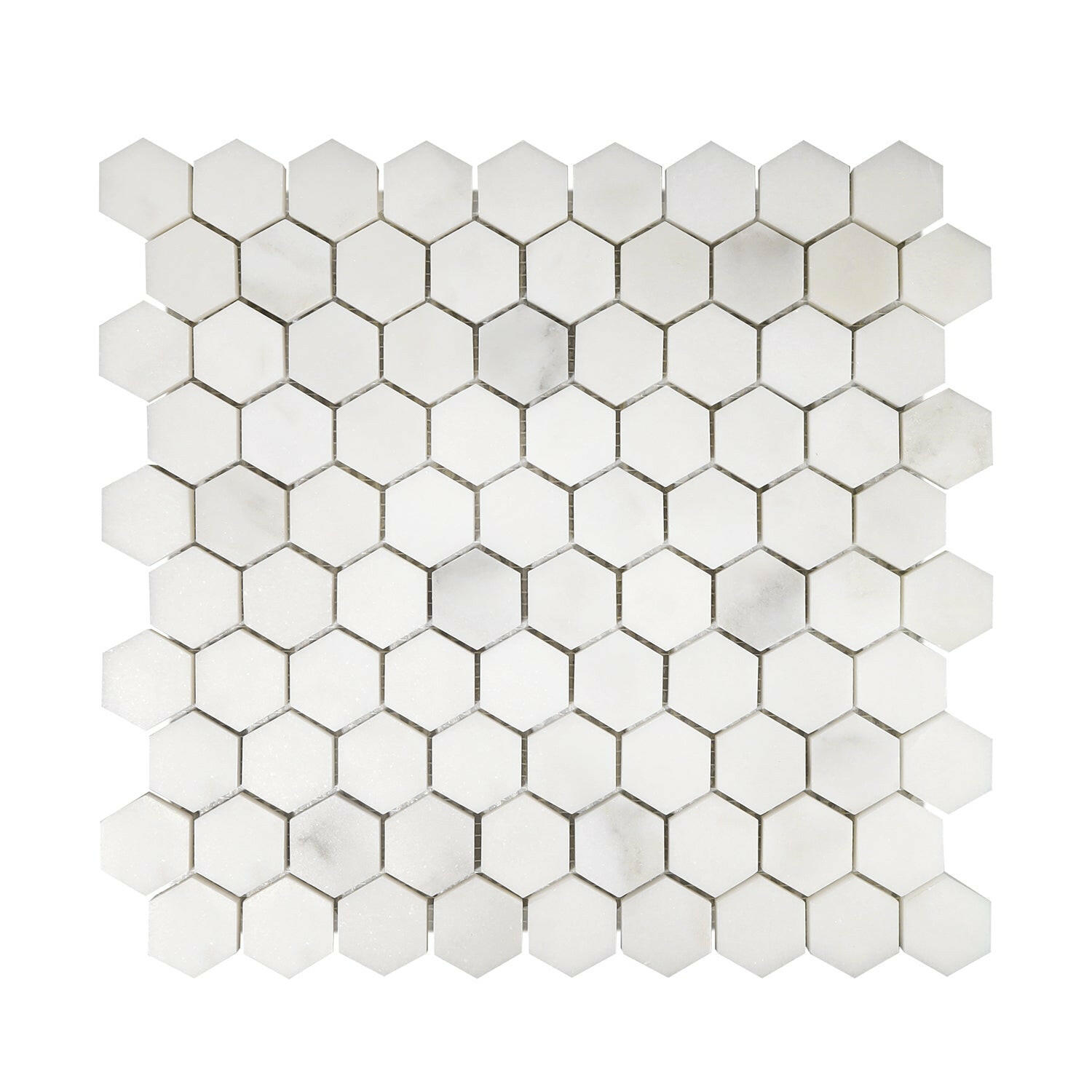 Calacatta Oliva Marble Polished 1" Mini Hexagon Mosaic Tile-Marble Mosaic-American Tile Depot