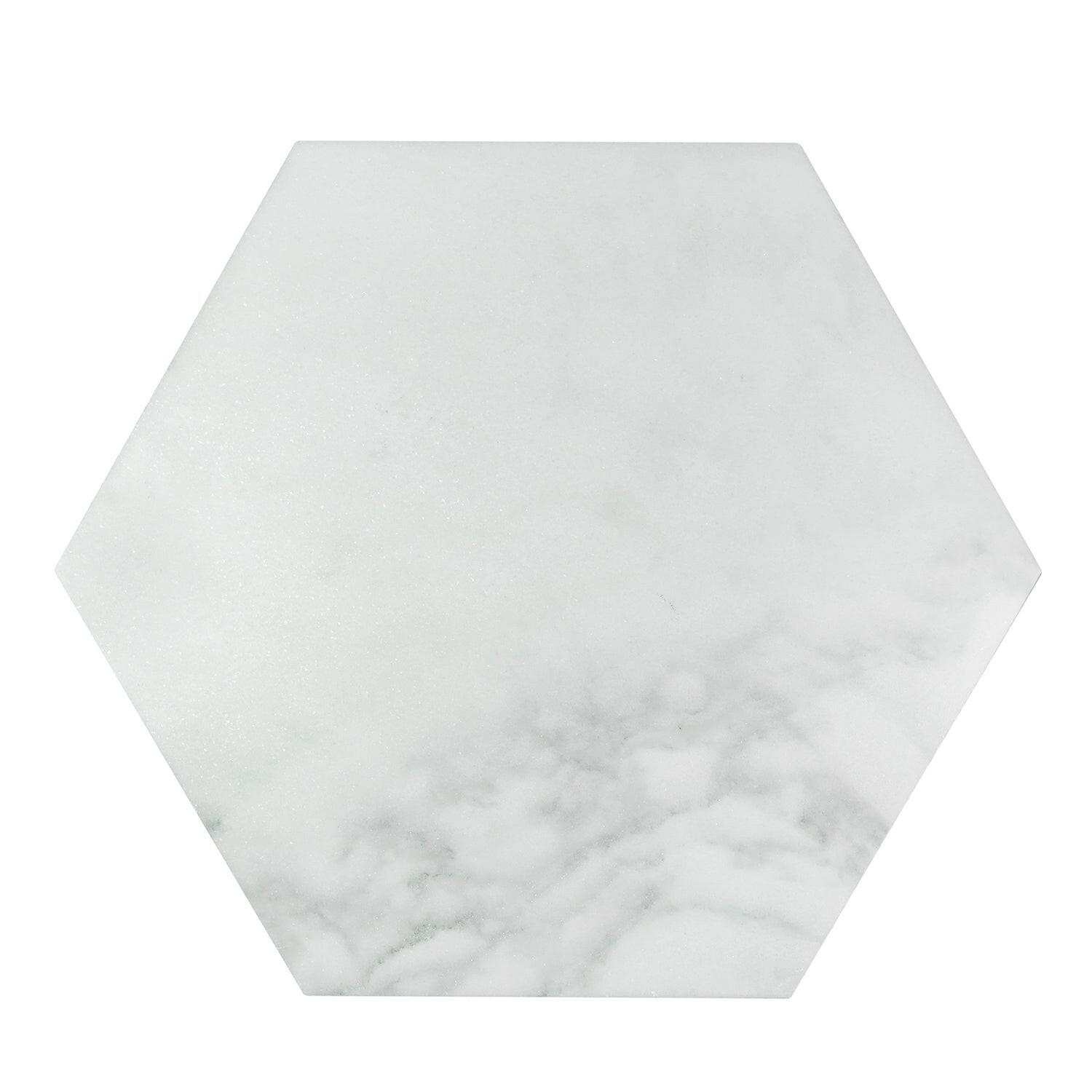 Calacatta Oliva Polished 10" Hexagon Marble Tile-Marble Mosaic-American Tile Depot